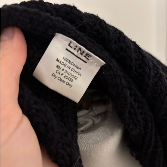 LINE long navy cotton cardigan - Picture 5 of 5